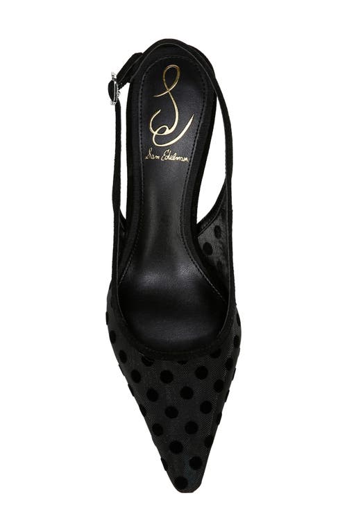 Sam Edelman Biankasling Womens Man Made Kitten Heels In Black/black