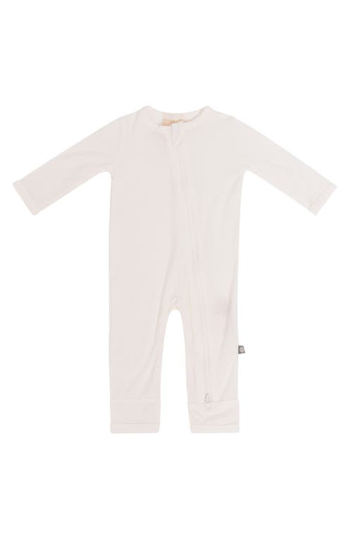 Kyte BABY Zip-Up Romper in Cloud at Nordstrom