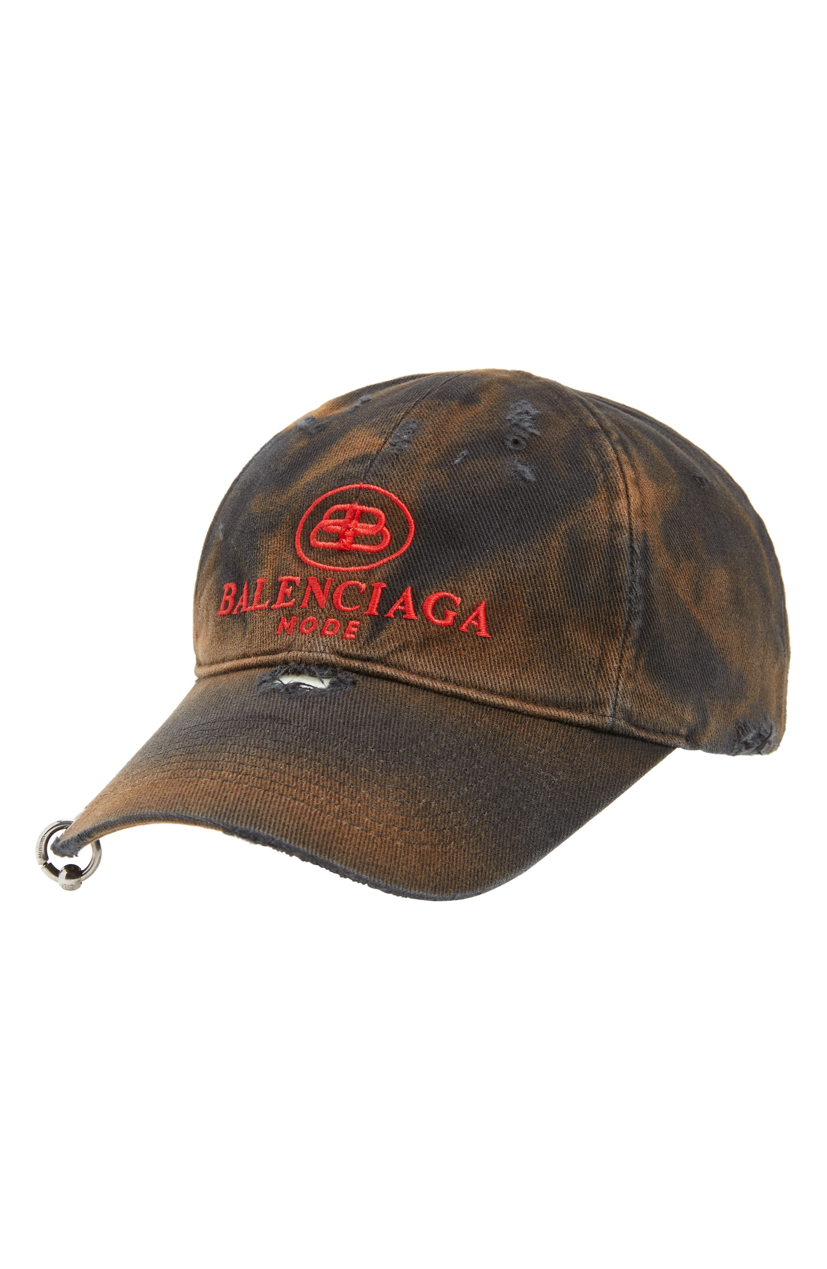 Balenciaga BB Logo Distressed Baseball 