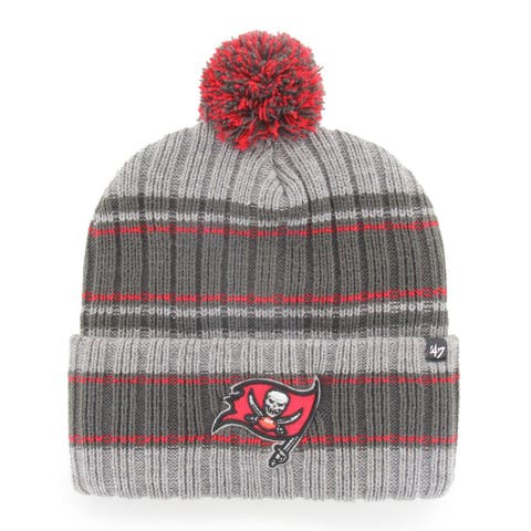 : '47 Women's Black Atlanta Falcons Fiona Logo Cuffed Knit Hat  with Pom : Sports & Outdoors