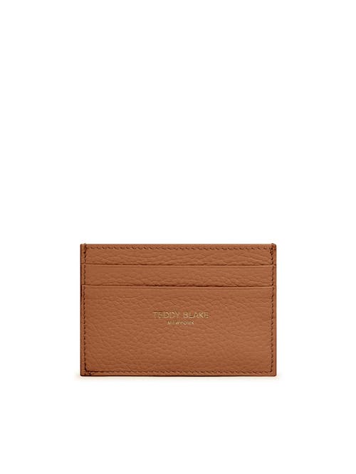 Shop Teddy Blake Cardholder Stampatto In Camel Brown