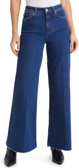 Blue raw sales hem jeans