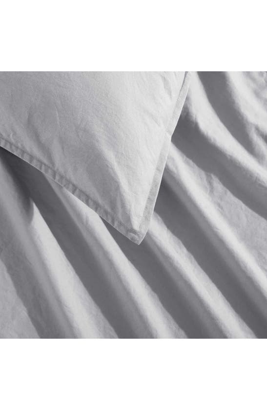 Shop Calvin Klein Washed Percale Duvet & Shams Set In Light Grey