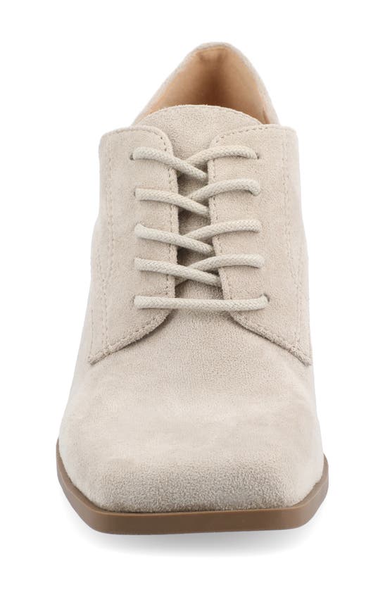 JOURNEE COLLECTION JOURNEE COLLECTION SYLVAN BLOCK HEEL DERBY PUMP