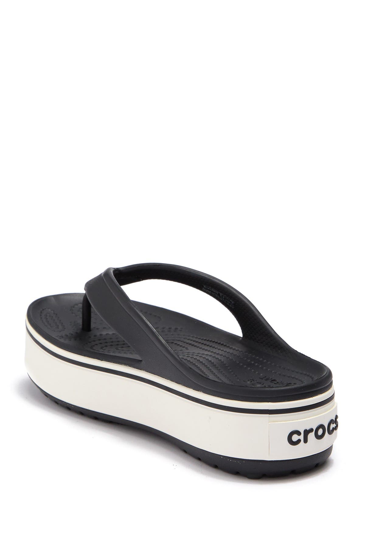 crocband platform flip flops