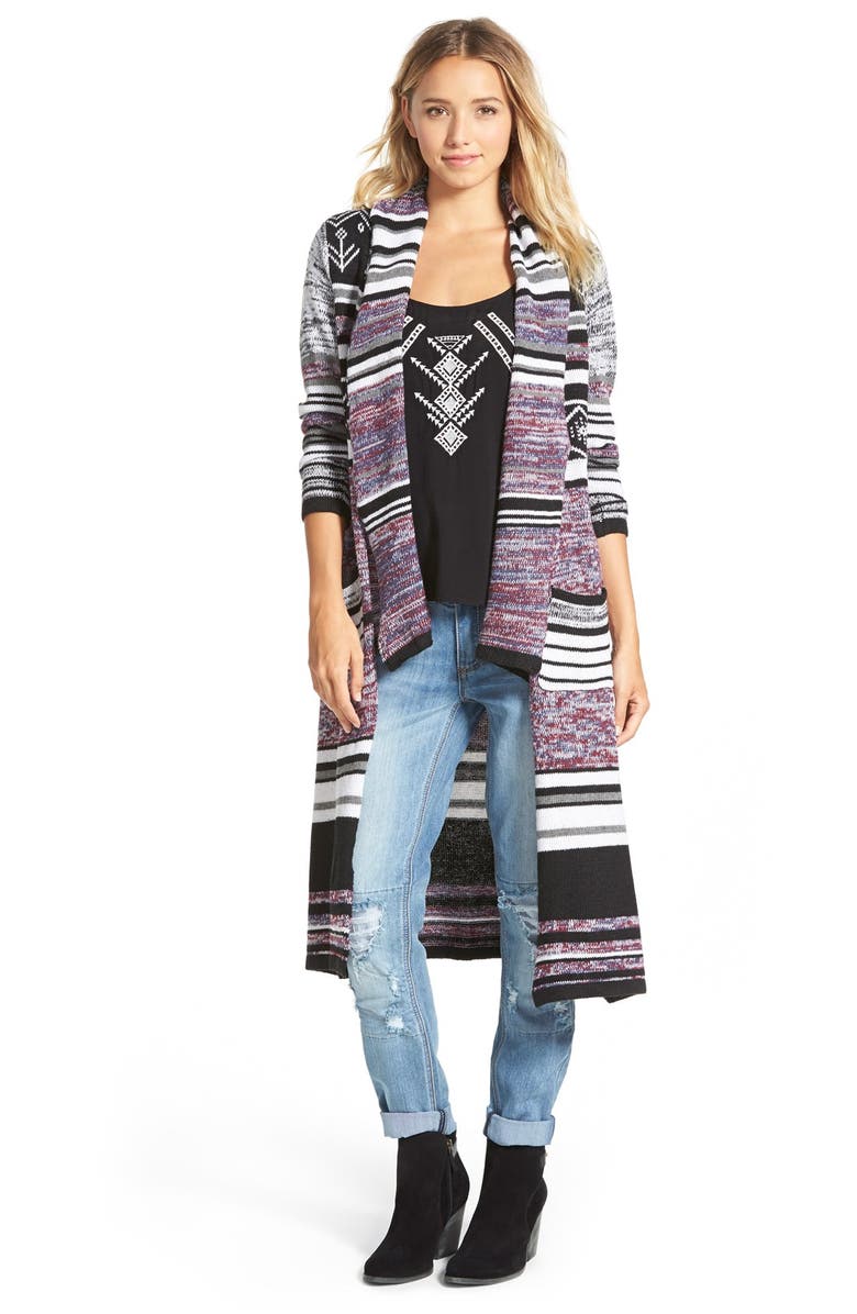 Woven Heart Shawl Collar Duster | Nordstrom