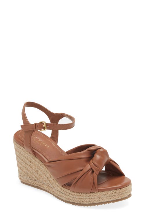 Ted Baker London Taymin Knotted Espadrille Wedge Sandal in Tan at Nordstrom, Size 7.5