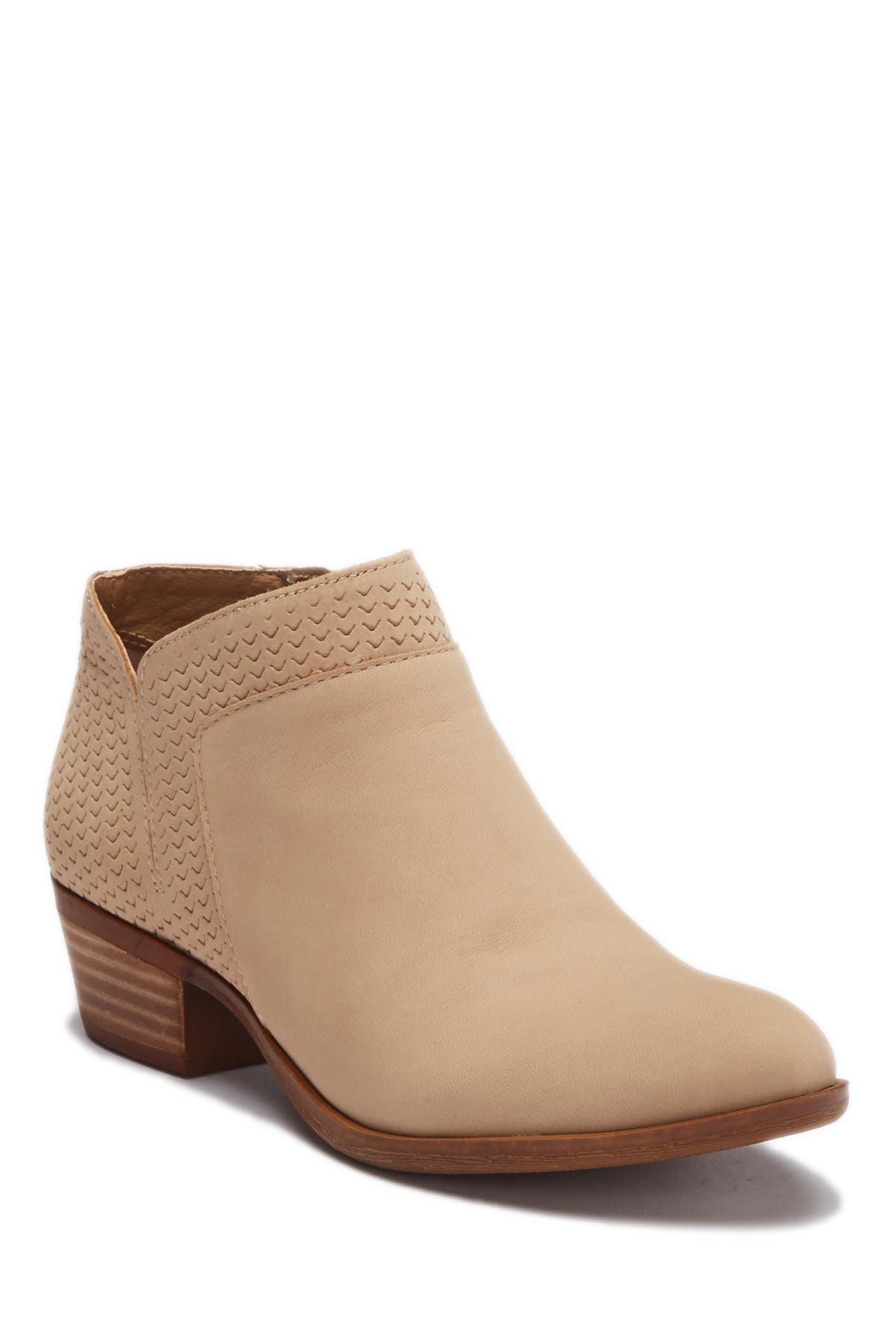 lucky brand brintly leather ankle bootie