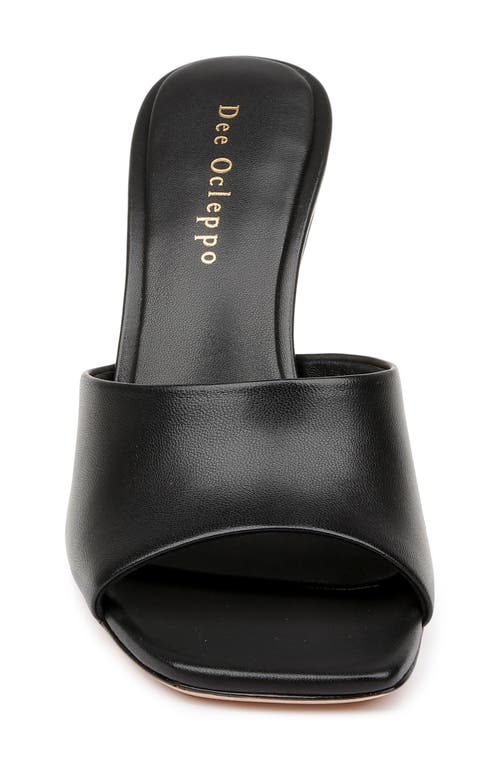 Shop Dee Ocleppo Ibiza Slide Sandal In Black Leather