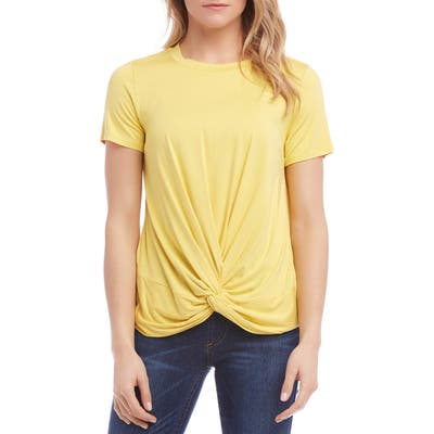 Karen Kane Twist Front Top, Yellow