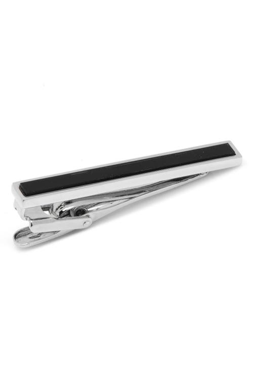 Cufflinks, Inc . Ox And Bull Trading Co. Semiprecious Tie Clip In Silver/black