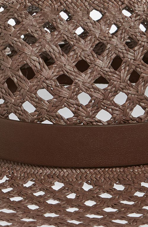 Valentino Garavani V Signature Straw Fedora In Kg8 Fondant/fondant
