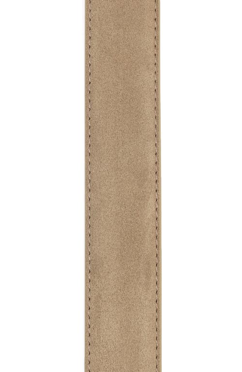 To Boot New York Men's Suede Buckle Belt In Taupe