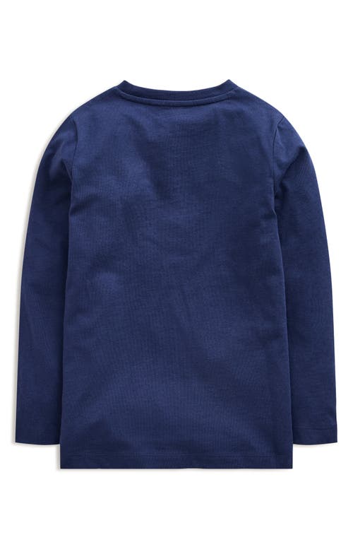 Shop Mini Boden Kids' Night Sky Glow-in-the-dark Long Sleeve Cotton Graphic T-shirt In College Navy Night Sky