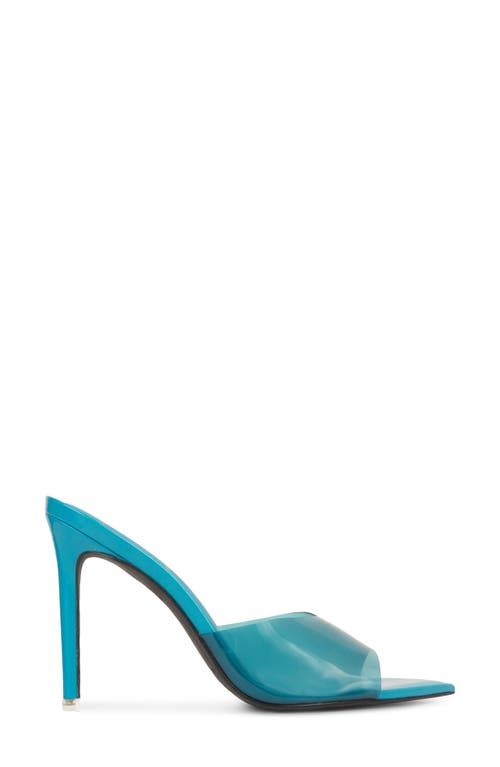 Black Suede Studio Bella Sandal In Teal Patent