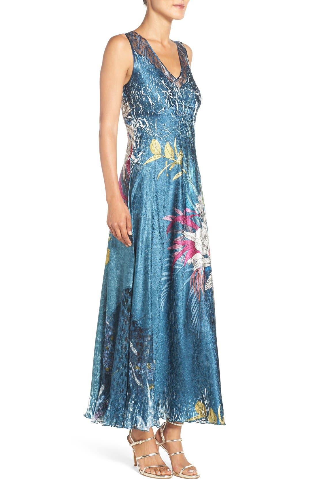 Komarov Mixed Media Maxi Dress (Regular & Petite) Nordstrom