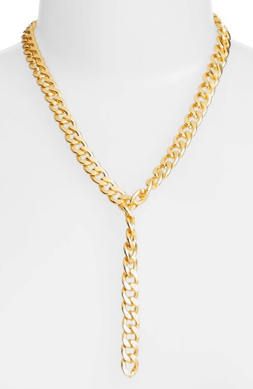 Karine Sultan Y-Necklace in Gold