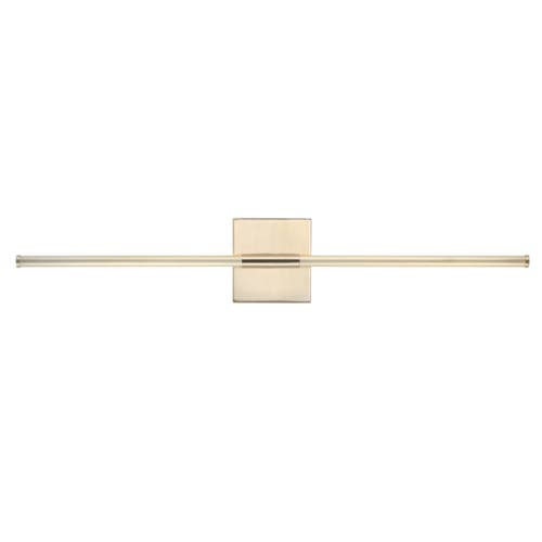 Jonathan Y Makena Modern Minimalist Dimmable Integrated Led Metal Wall Sconce In Gold