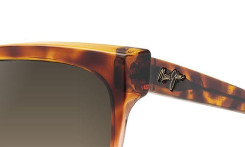 Maui Jim Olu Olu Hcl Bronze Butterfly Ladies Sunglasses Hs537-10a 57 In Tortoise With Tan/hcl Bronze