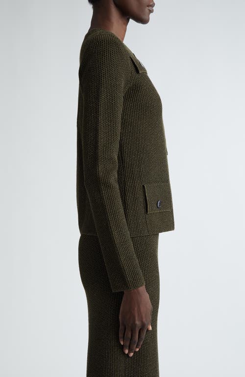 ST JOHN ST. JOHN COLLECTION TWO-LAYER STRETCH MESH CROP JACKET