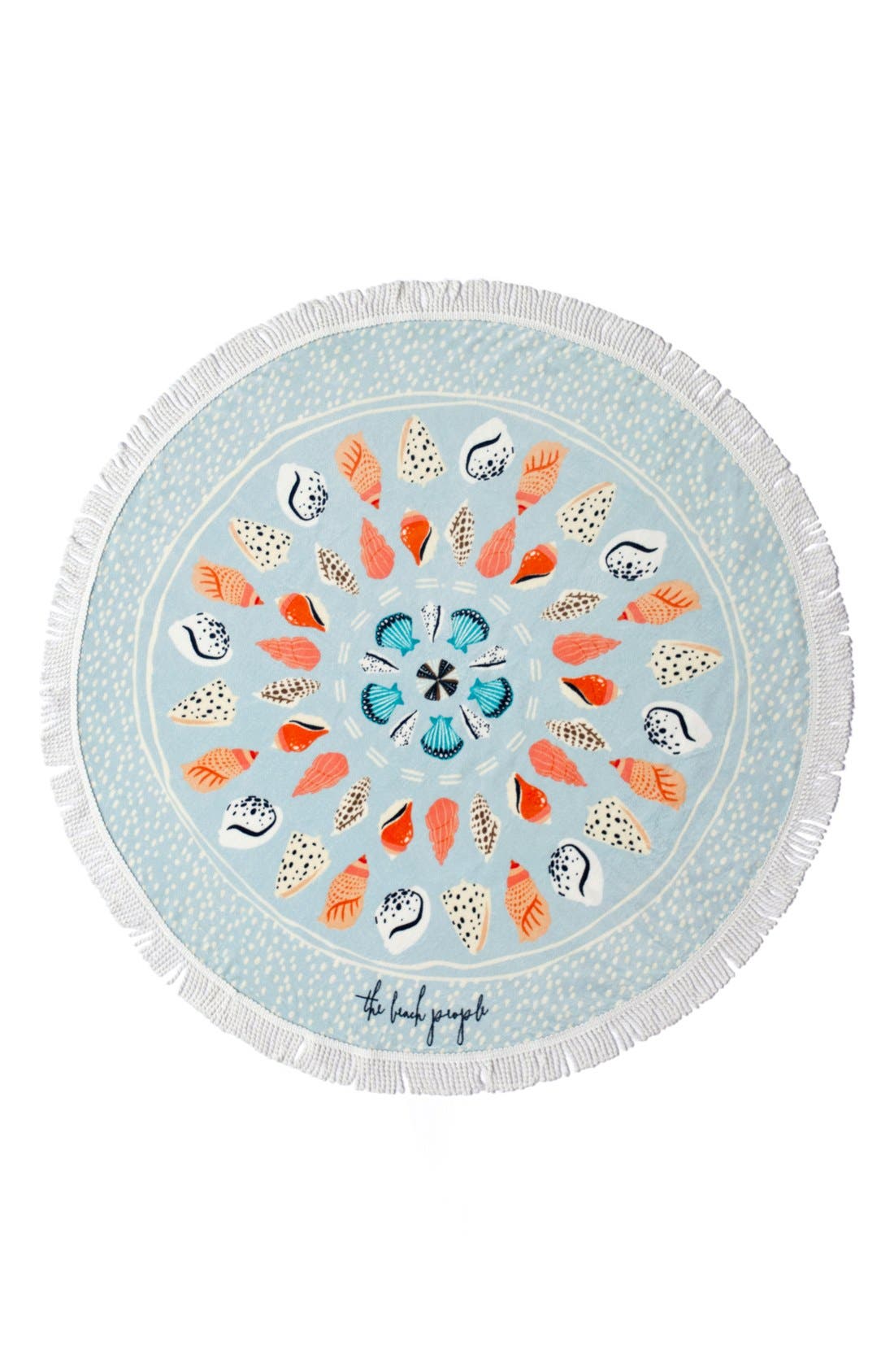 The Beach People 'Seashell Petite' Round Beach Towel Nordstrom