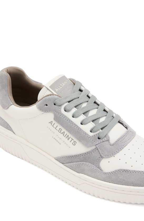 Shop Allsaints Regan Low Top Sneaker In White/ Grey