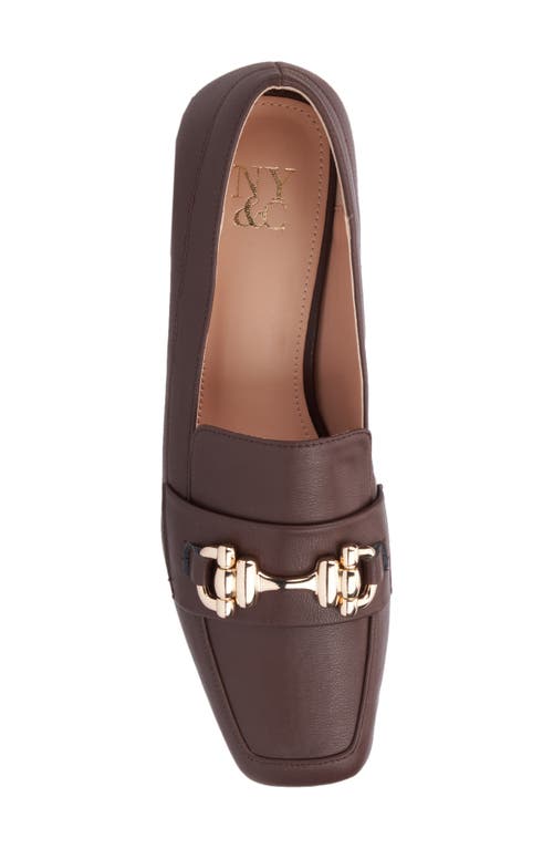 New York And Company Damara Horsebit Loafer In Chocolate