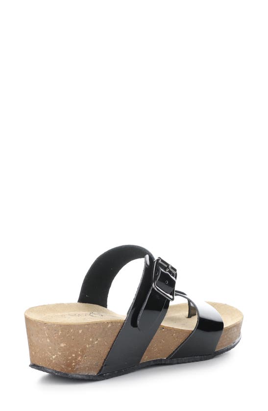 Shop Bos. & Co. Lively Slide Sandal In Black Patent
