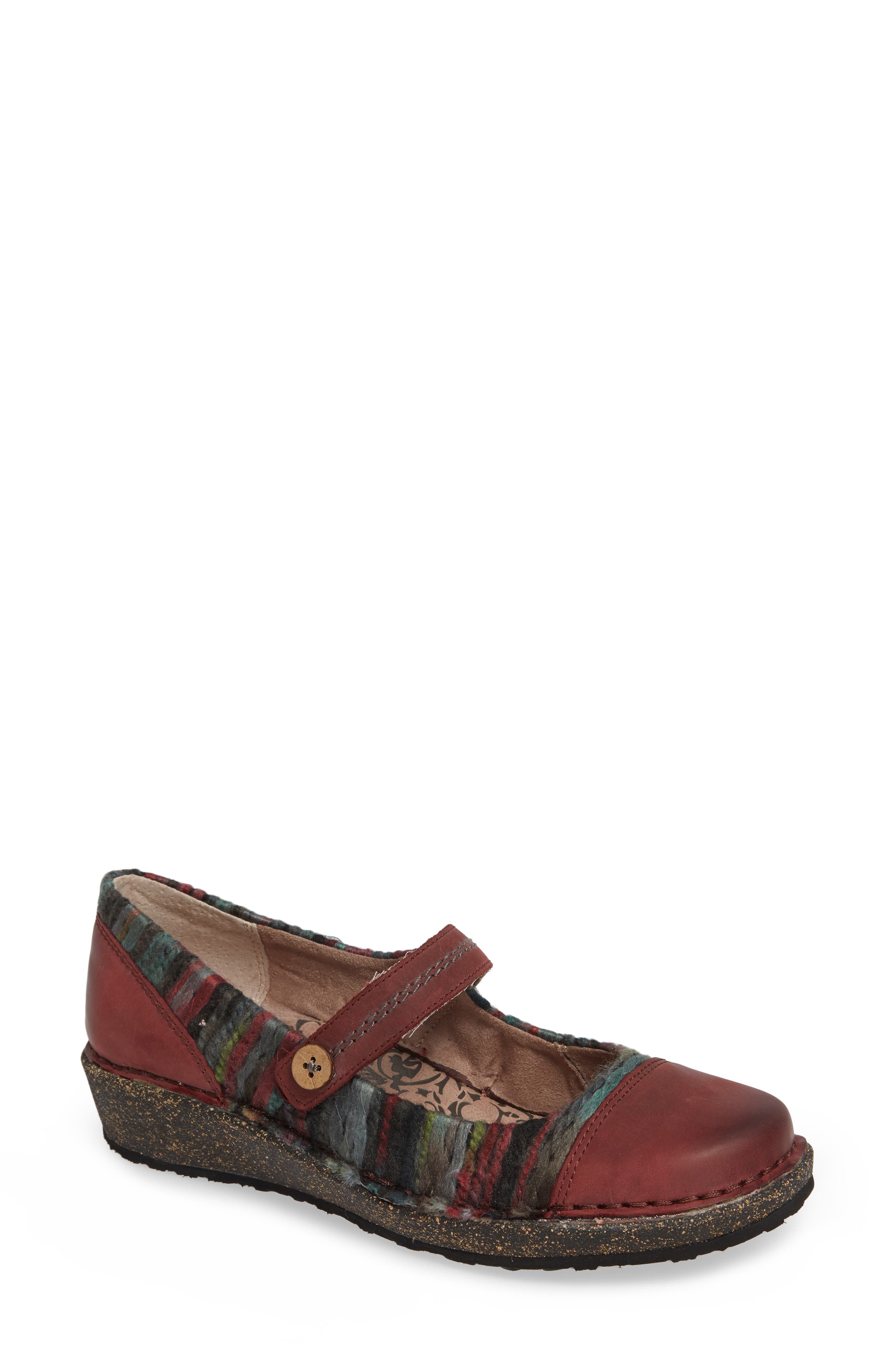 Aetrex Janine Mary Jane Flat - Red