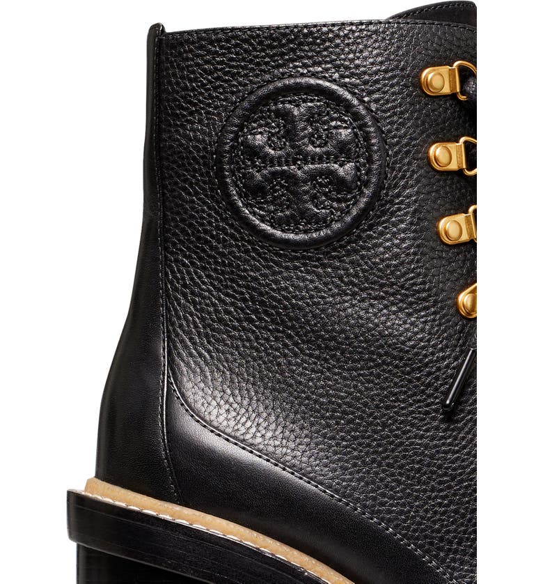 Tory Burch Miller Mixed Materials Lug Sole Boot | Nordstrom