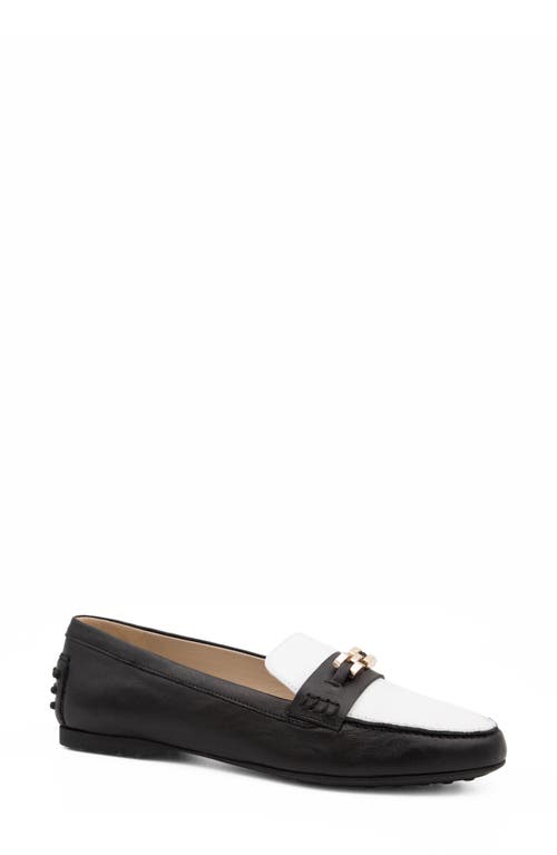 Shop Amalfi By Rangoni Danzante Loafer In Black/white Piumalux