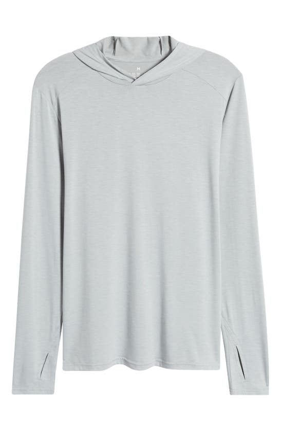 Free Fly Shade Upf 50+ Hoodie In Heather Aspen Grey