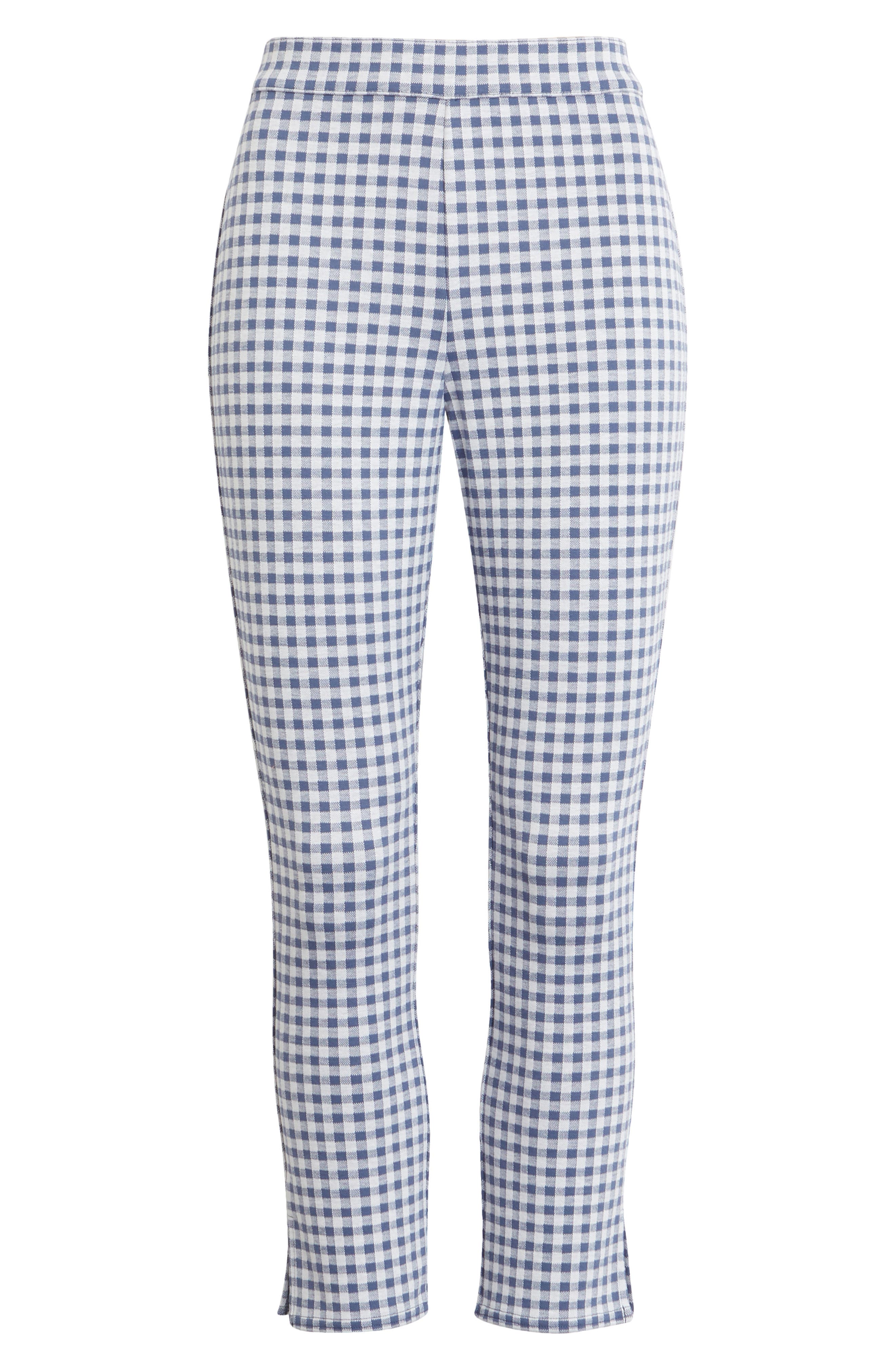plaid ponte leggings