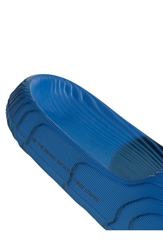 Shop Adidas Originals Adilette 22 Slide Sandal In Bluebird/ Bluebird/ Black