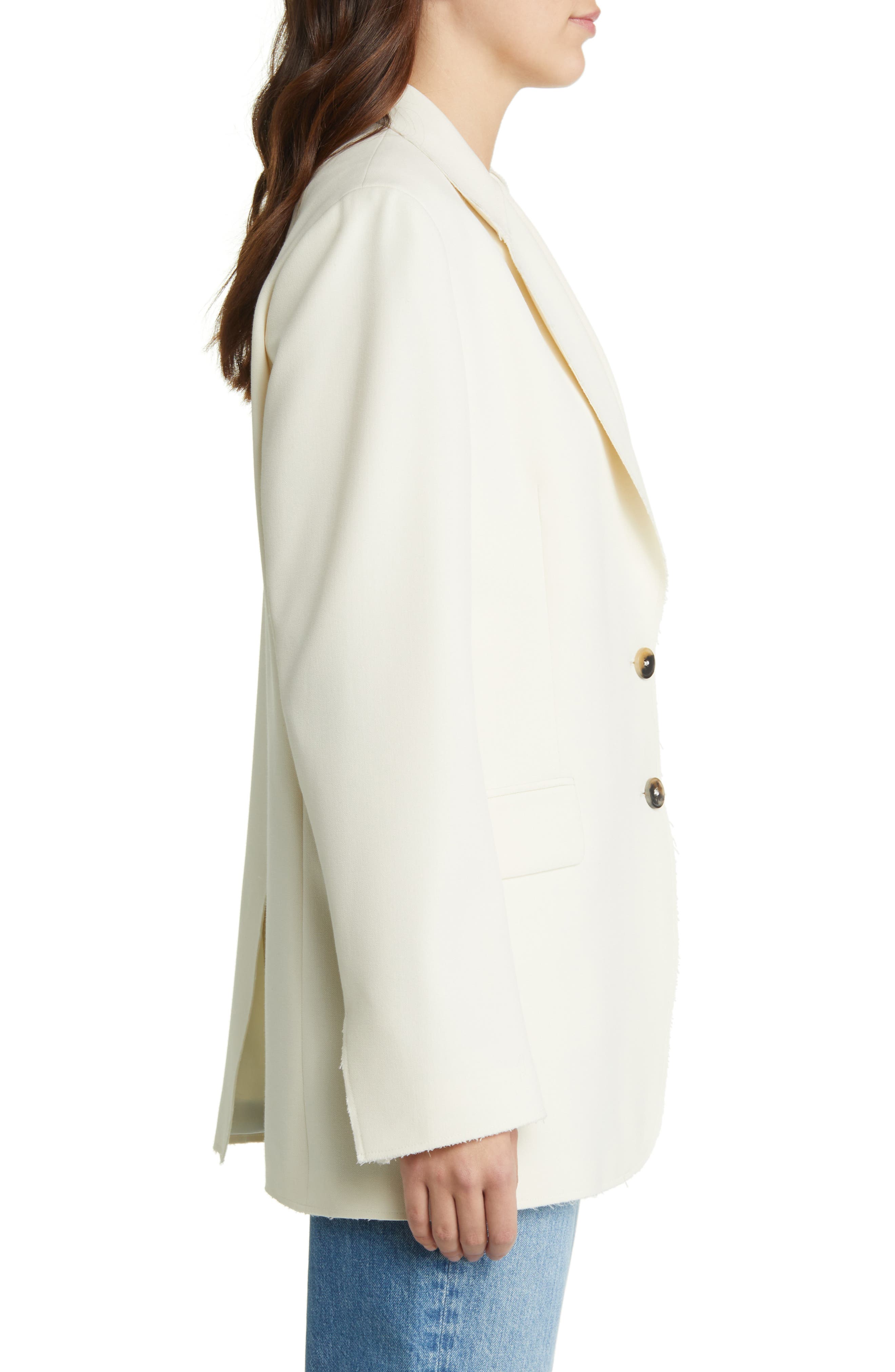 FRAME Oversize Raw Edge Blazer Nordstromrack