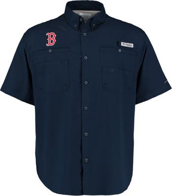 Columbia Men's Columbia Navy Boston Red Sox Tamiami Omni-Shade Button-Down  Shirt