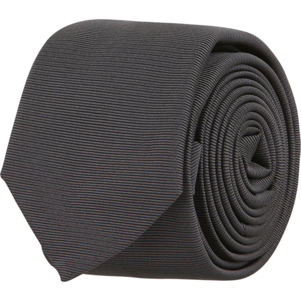 Givenchy Solid Silk Tie In Gray