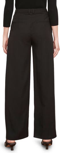 Drop-Waist Pleated Crepe Trouser in Pants & Shorts