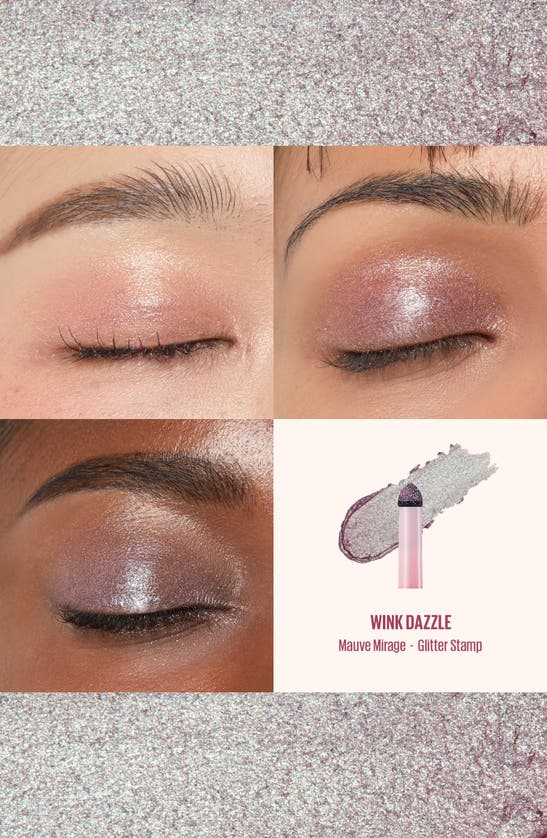 Shop Kaja Wink Dazzle Eyeshadow & Glitter Multi Stick In Mauve Mirage