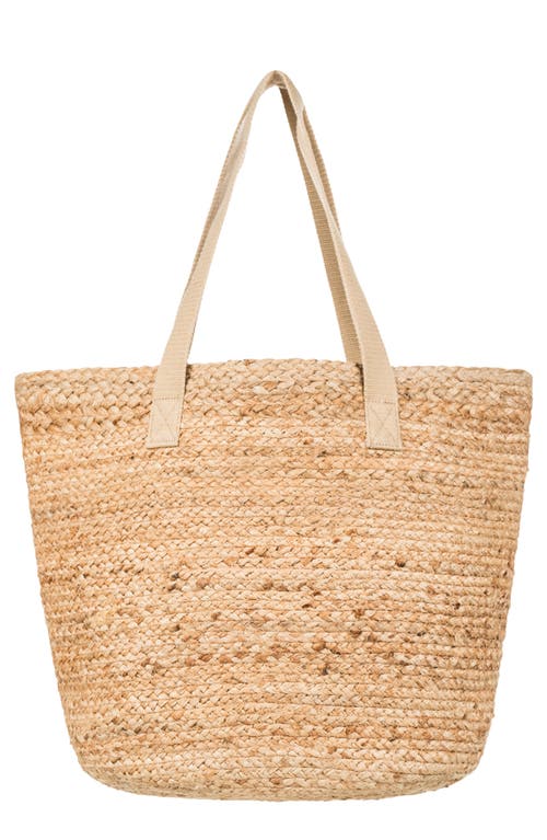 Roxy Ritual Kiss Straw Tote in Natural at Nordstrom