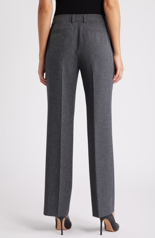 Anne Klein Women's Pintucked Straight-leg Pants In Anne Black Multi
