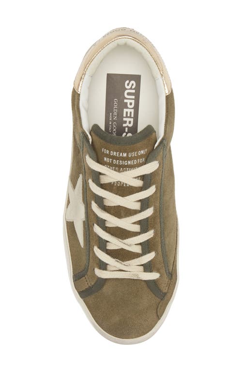 Golden Goose Super-star Low Top Sneaker In Green