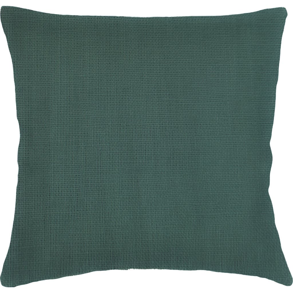 Anaya So Soft Linen Euro Pillow With Down Alternative Insert In Emerald Green