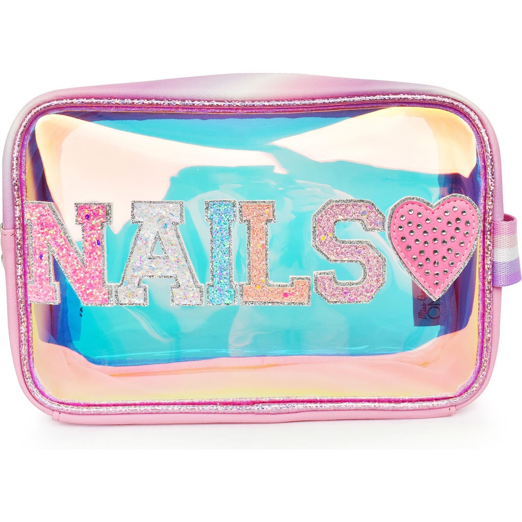 OMG Accessories Kids' Nails Heart Pouch in Bubble Gum