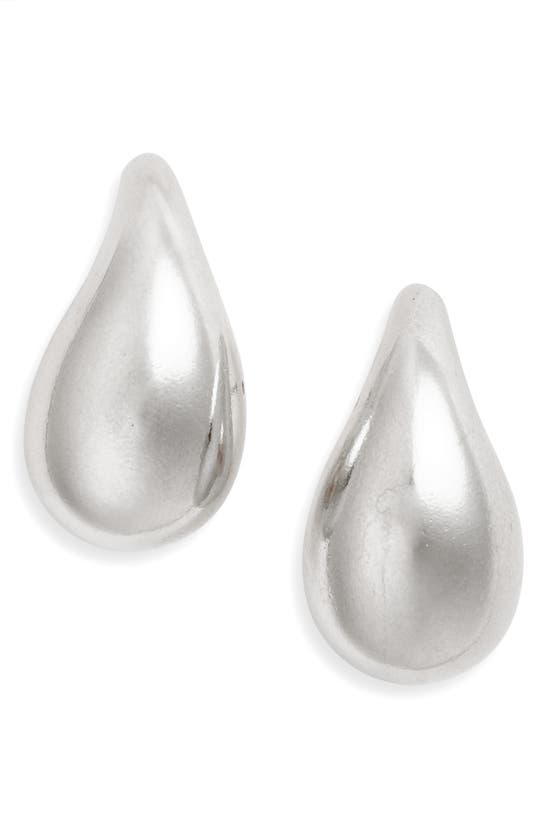 Shop Shymi Pointy Teardrop Earrings In Silver