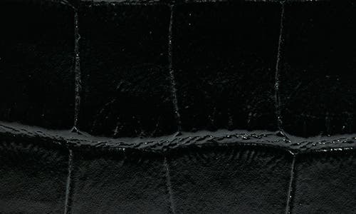 Mulberry Croc Embossed Leather Passport Wallet In Black