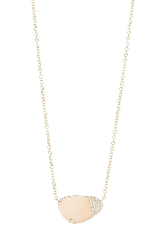 Meira T Druzy Quartz & Diamond Pendant Necklace In Gold