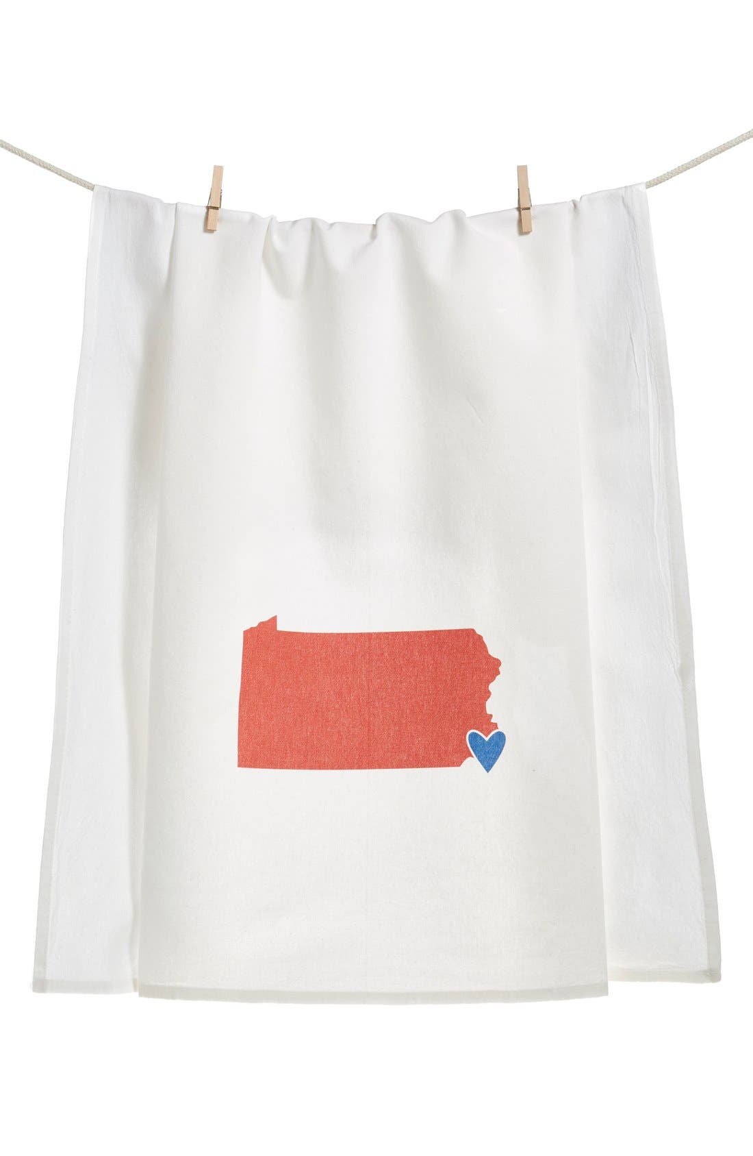 Coast and Cotton 'Hometown Heart Pennsylvania' Dish Towel Nordstrom
