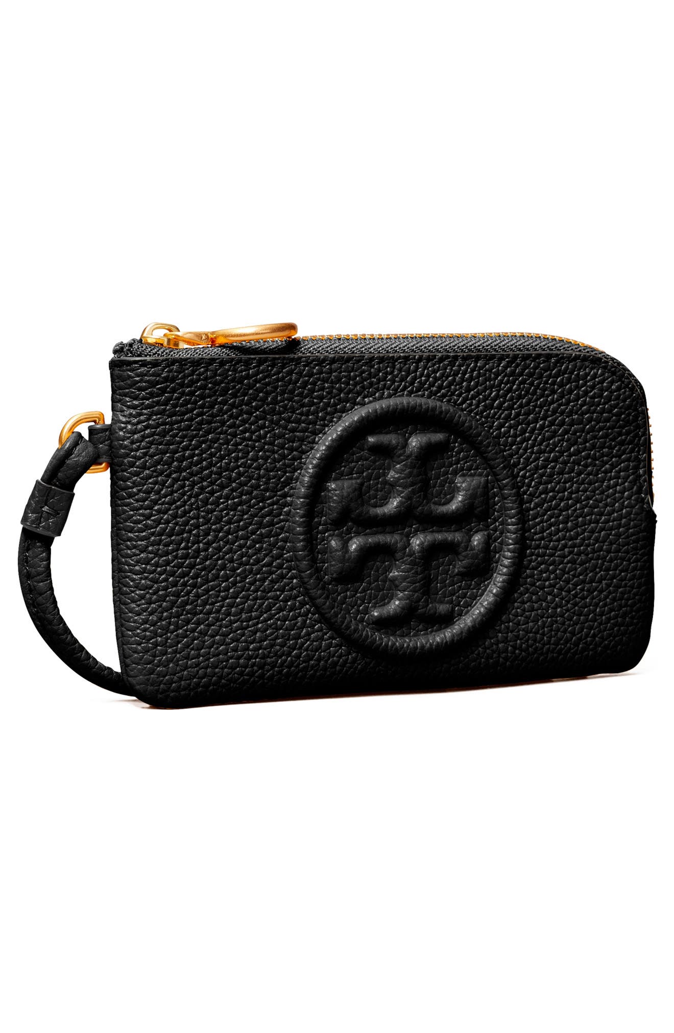 tory burch perry bombe top zip card case