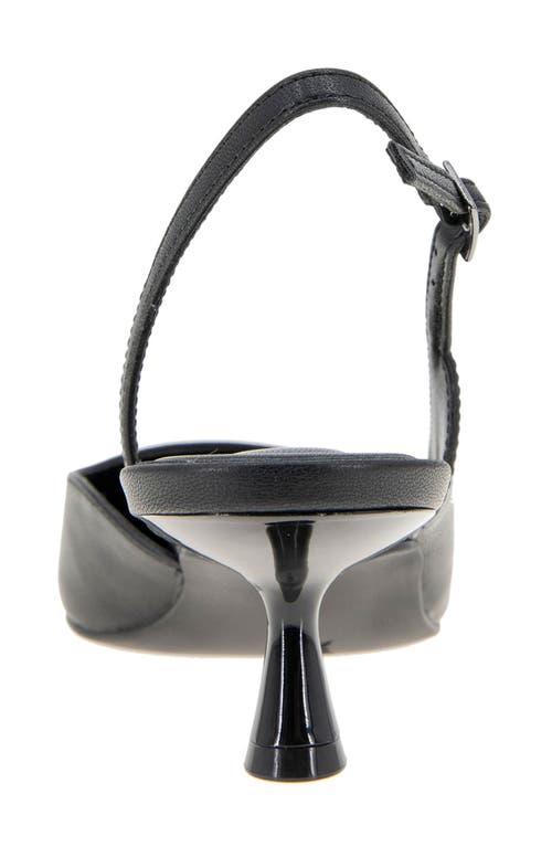 Bcbgeneration Kittie Slingback Kitten Heel Pump In Black Patent
